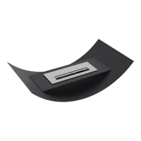 Bio-ethanol open haard in gebogen design voor de tafel of vloer