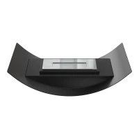 Een gebogen biohaard voor op de tafel