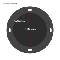 Toronto Zwart - 2-zijdige Plafond-hangende bio-ethanol haard 