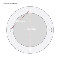 Toronto Wit - 2-zijdige Plafond-hangende bio-ethanol haard 