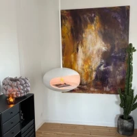 Cocoon Fires Aeris - Witte Hangende Bio-ethanol Haard - Bestel nu online