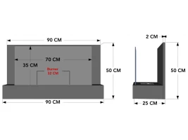 Biohaard met een lengte van 90 cm