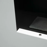 Murus 1200 Gloss White - Witte bio-ethanol wandhaard 