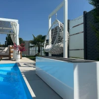 Vrijstaande biohaard in wit