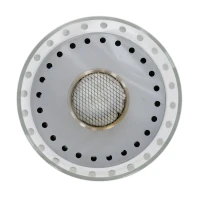 Bio-ethanolhaard met stalen bodem in cilinder-vormig glas