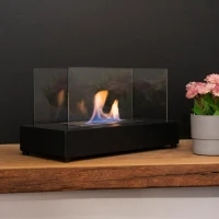  Lambeth Black - Tafel Bio Fireplace