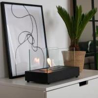  Lambeth Black - Tafel Bio Fireplace