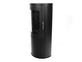 Richmond - Zwarte Bio-ethanol kachel met platte achterkant 