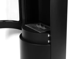 Richmond - Zwarte Bio-ethanol kachel met platte achterkant 