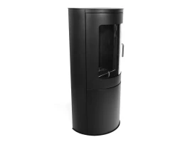 Richmond - Zwarte Bio-ethanol kachel met platte achterkant 