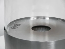 Southwark Bio-ethanolhaard - Cilindervormige Tafel Bio-ethanolhaard in Staal