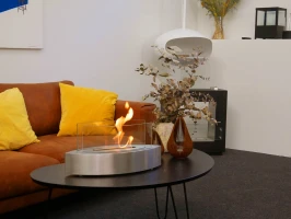 Ovale bio-ethanolhaard met glas