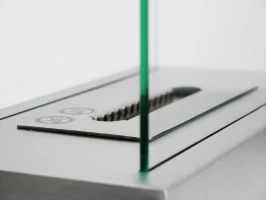 Lambeth tafel bio-ethanolhaard - Rechthoekige kleine stalen haard