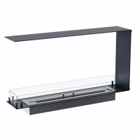 Foco Room Divider 1000 Smal - 3-zijdige ingebouwde bio-ethanol haard