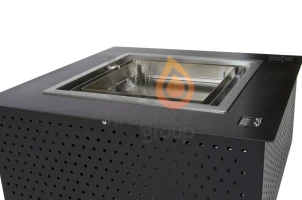 Kwadraat bio-ethanol brander met afstandsbediening