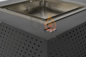 Kwadraat bio-ethanol brander met afstandsbediening