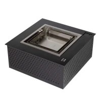 Kwadraat bio-ethanol brander met afstandsbediening