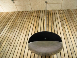 Staal UFO-60 plafond hangende bioethanol haard