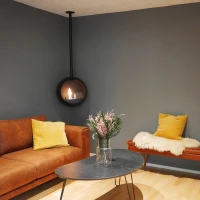 ScandiFlames Edmonton - Plafondgemonteerde Bioethanol Openhaard