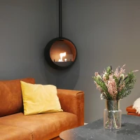 ScandiFlames Edmonton - Plafondgemonteerde Bioethanol Openhaard