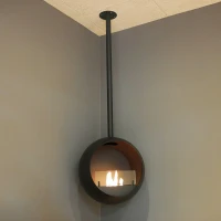 ScandiFlames Edmonton - Plafondgemonteerde Bioethanol Openhaard