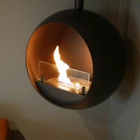 ScandiFlames Edmonton - Plafondgemonteerde Bioethanol Openhaard