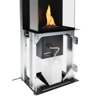 Planika Rock Core vrijstaande automatische BEV haard zonder zijpanelen