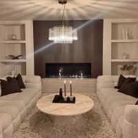 Foco One 1500 bio-ethanol inbouwhaard voor onder een TV