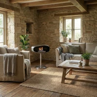 UFO-50 in staal met voetstuk | Hein & Haugaard