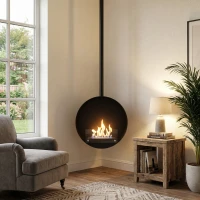 Ottawa zwarte ronde plafondhaard 60 cm diameter