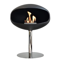 Cocoon pedestal bio-ethanol haard zwart