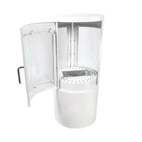 Bio-ethanol kachel met 360 graden zicht - wit