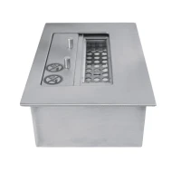 Bio-ethanol Brander met een capaciteit van 1,5L in staal. 