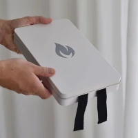 Nordic Flame Blusdeken in Wit Design Box