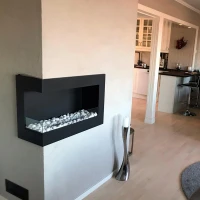 Hoek biohaard met linkse opening van 70 cm.