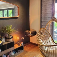 Stijlvolle cocoon bioethanol haard staal