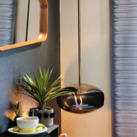 Stijlvolle cocoon bioethanol haard staal