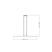 Gepolijst messing staander voor Cocoon pedestal bio-ethanol haard