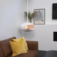 Cocoon Fires Aeris - Witte Hangende Bio-ethanol Haard - Bestel nu online