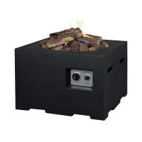 Vierkante buiten tafel vuurpit 