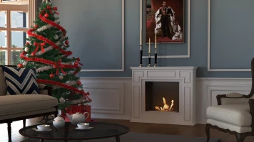 Croydon witte vrijstaande biohaard met 0,75 liter brander