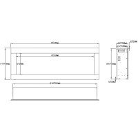 Aflamo Diamond 128 cm elektrische haard