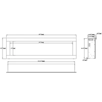 Aflamo Diamond 152 cm Elektrische Haard