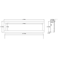 Aflamo Diamond 165 cm elektrische haard