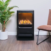 Mapleton 80 &ndash; Vrijstaande waterdamp haard van gietijzer