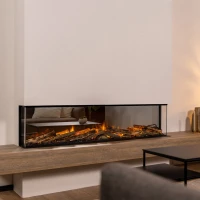 Dimplex Vivente 150 elektrische inbouwhaard met vlammenzicht vanaf &eacute;&eacute;n of meerdere zijden