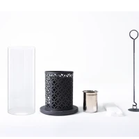 Vornado bio-ethanolhaard &ndash; stijlvol model met een decoratieve geperforeerde basis en hoge vlam