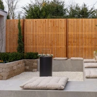 ScandiFlames Dualis bio-ethanol haard in het zwart met een cilindervormig veiligheidsglas