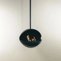 25 cm lange zwarte verlengstang voor Eclipse Hanglamp plafondhangende biohaard