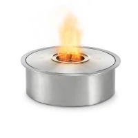 EcoSmart Fire ronde AB8 bio-ethanol brander van 304 roestvrij staal